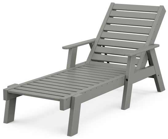 POLYWOOD® Captain Chaise with Arms - AC2678-1