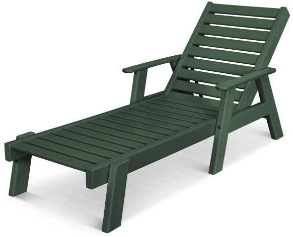 POLYWOOD® Captain Chaise with Arms - AC2678-1