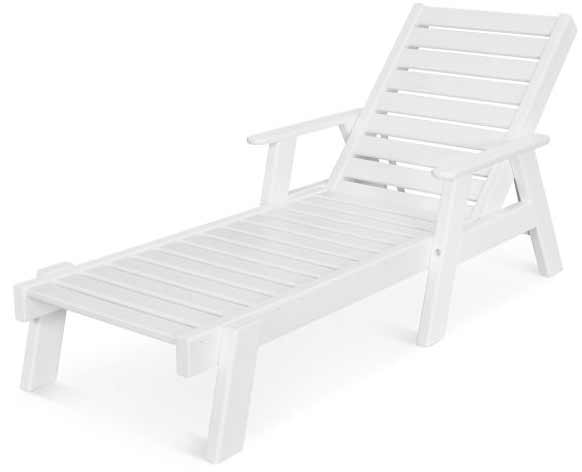 POLYWOOD® Captain Chaise with Arms - AC2678-1