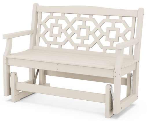 POLYWOOD® Martha Stewart Chinoiserie 48” Glider - MSTGG481