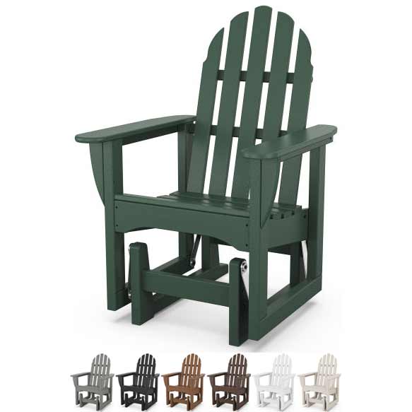 POLYWOOD® Classic Adirondack Glider Chair - ADSGL-1