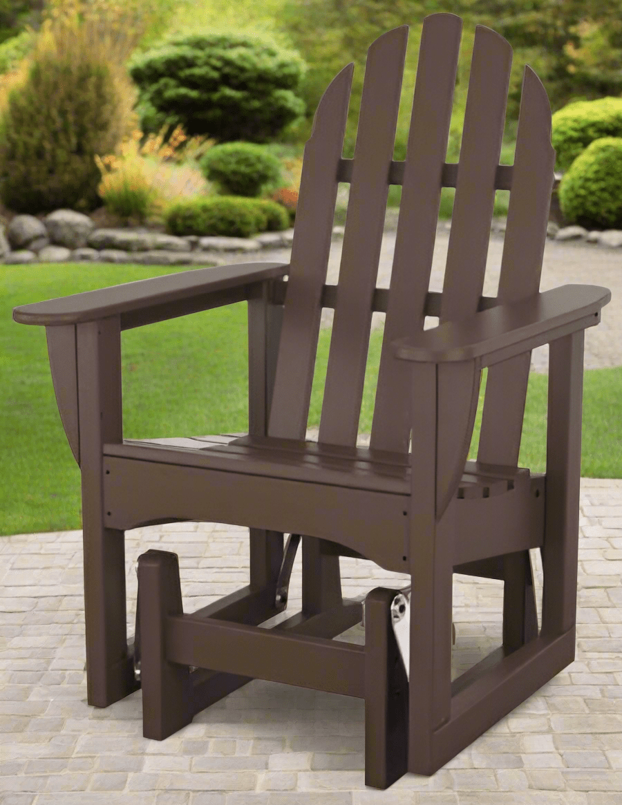 Classic adirondack glider chair