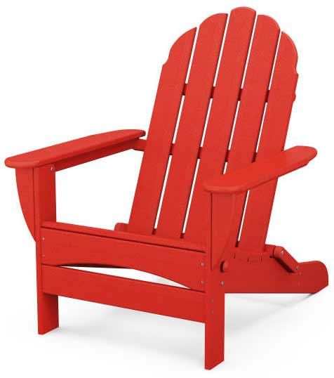 POLYWOOD® Classic Oversized Folding Adirondack Chair - AD7030