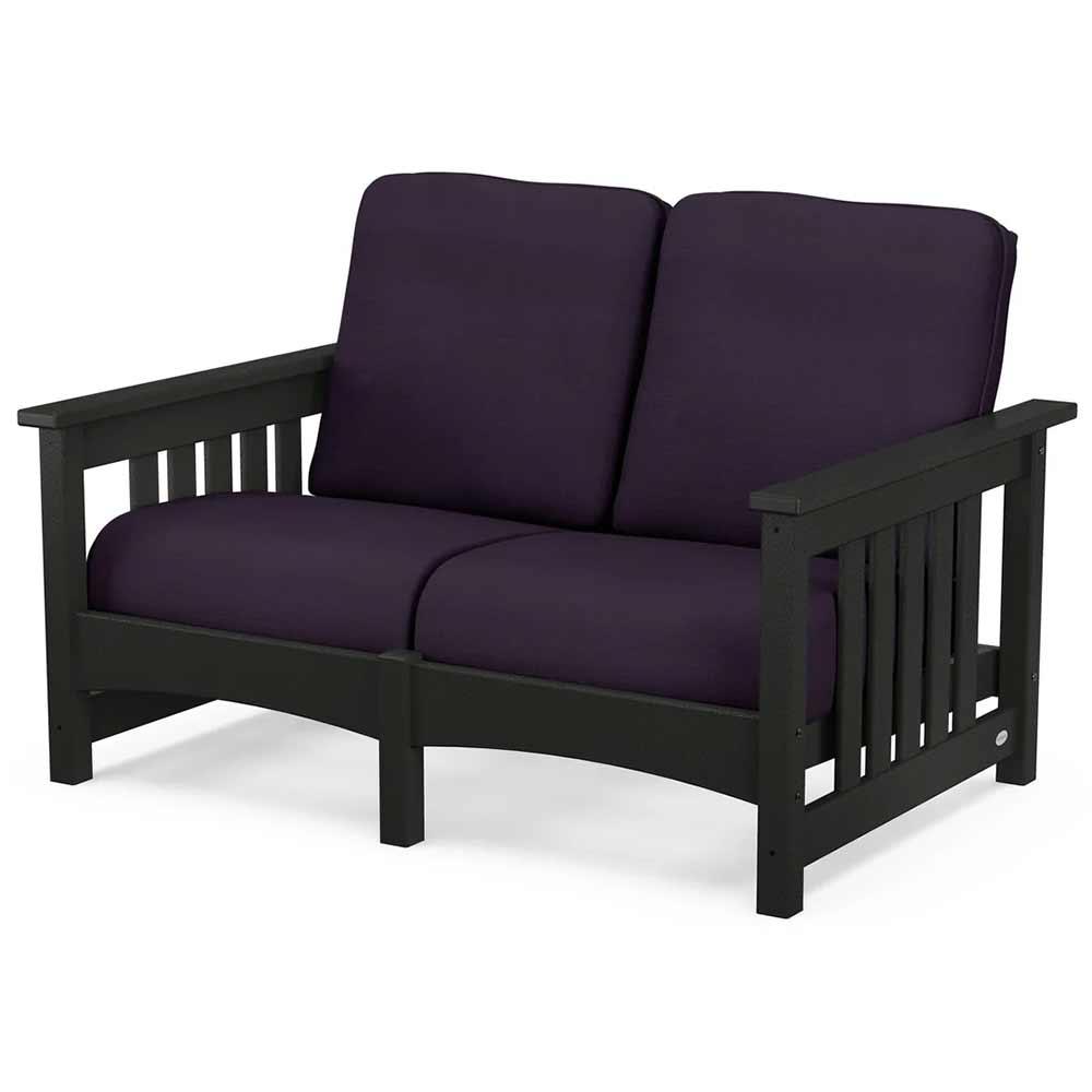 POLYWOOD® - Club Mission Loveseat - PWCMC47GY