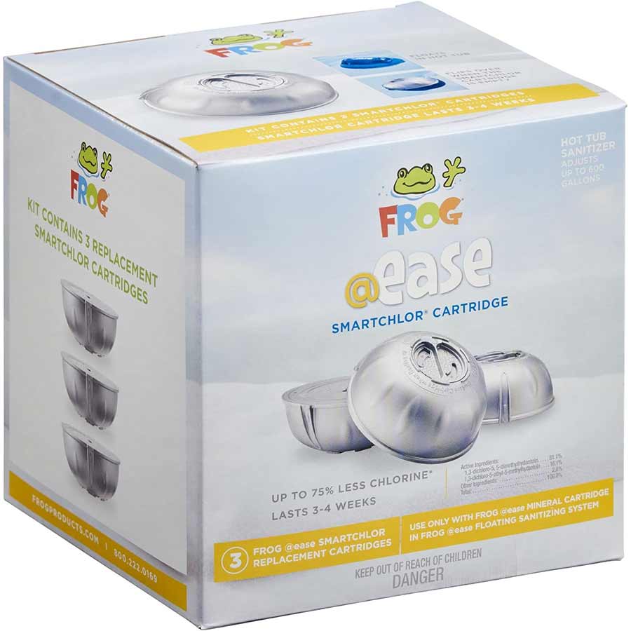 FROG Hot Tubs - @Ease Replacement SmartChlor Chlorine Cartridge - 3 Pack Frog Hot Tub King Technology