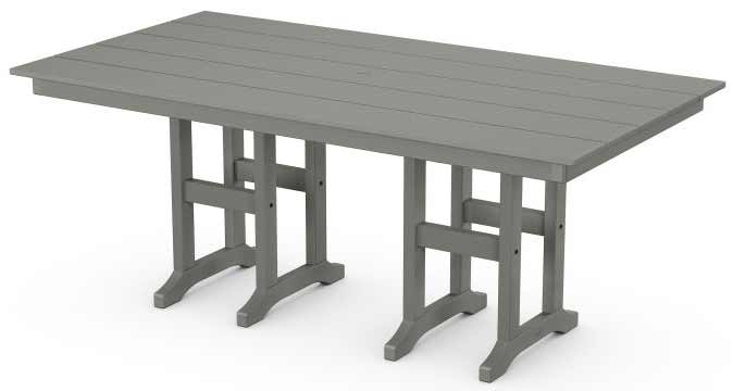 POLYWOOD® Farmhouse 37" x 72" Dining Table - FDT3772 Dining Table POLYWOOD®