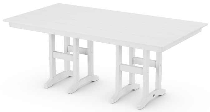 POLYWOOD® Farmhouse 37&quot; x 72&quot; Dining Table - FDT3772