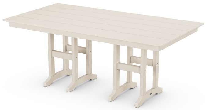 POLYWOOD® Farmhouse 37&quot; x 72&quot; Dining Table - FDT3772