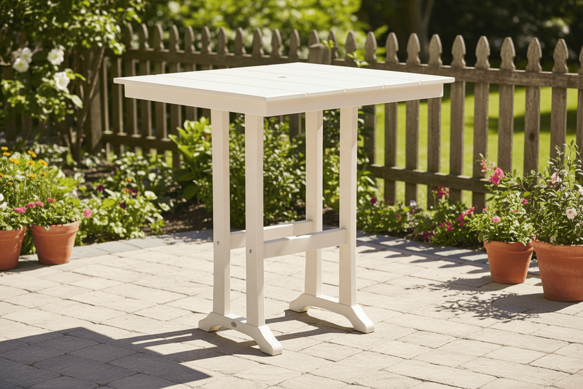 POLYWOOD® Farmhouse Trestle 37" Bar Table - PLB81-T1L1