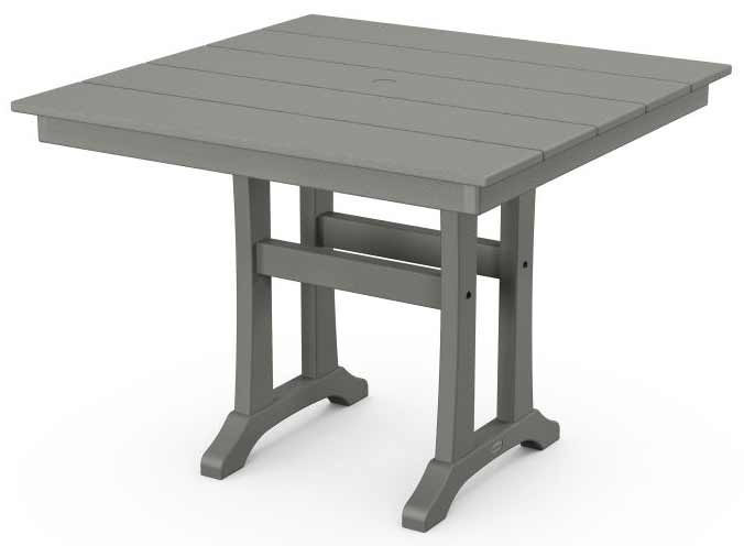 POLYWOOD® Farmhouse Trestle 37" Dining Table - PL81-T1L1 Table POLYWOOD®