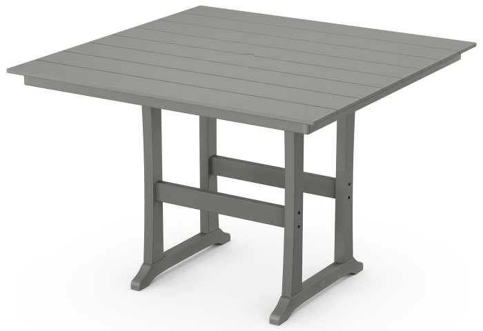 POLYWOOD® Farmhouse Trestle 59" Bar Table - PLB85-T1L1 Table POLYWOOD®