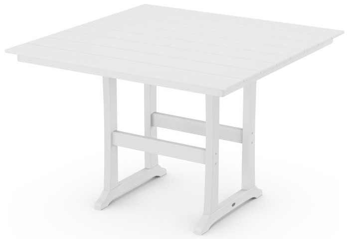 POLYWOOD® Farmhouse Trestle 59&quot; Bar Table - PLB85-T1L1