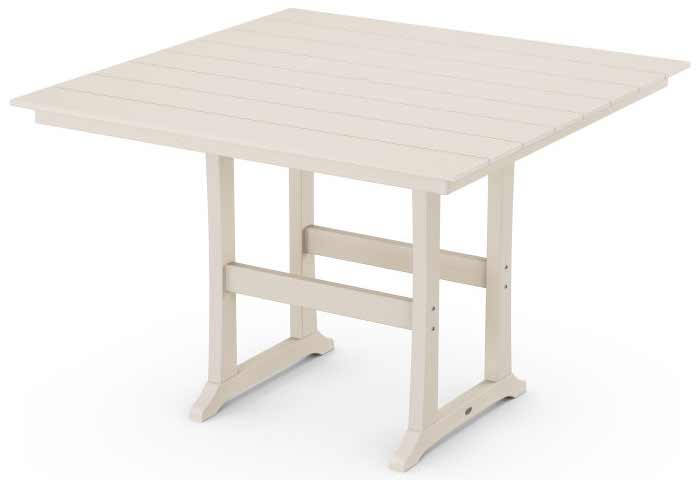 POLYWOOD® Farmhouse Trestle 59&quot; Bar Table - PLB85-T1L1