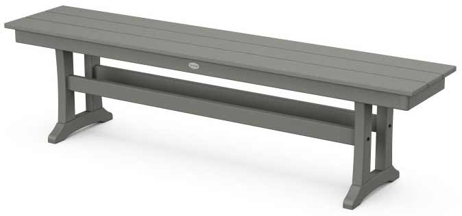 POLYWOOD® Farmhouse Trestle 65&quot; Bench - PL36-T1L1