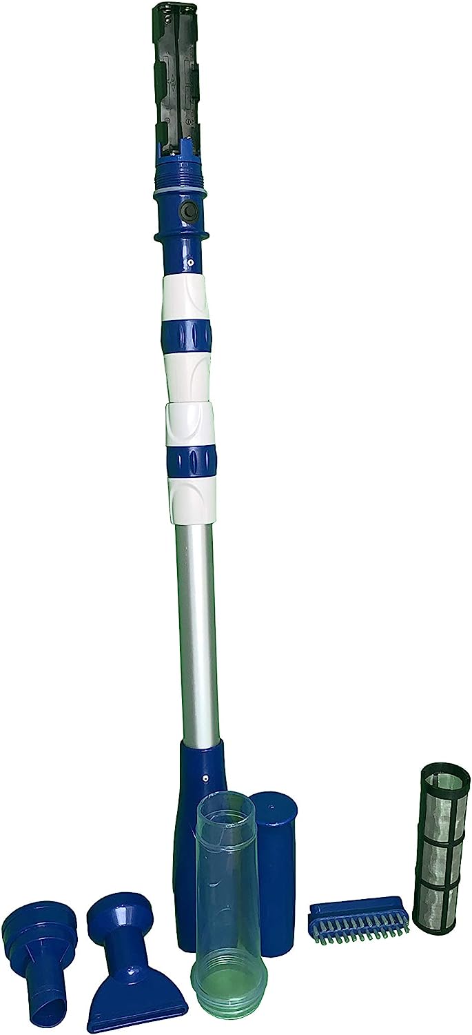Hot Tub Battery Operated Vacuum Cleaner with Scrubbing Brush Hot Tub Accessories Outdoor Innovations