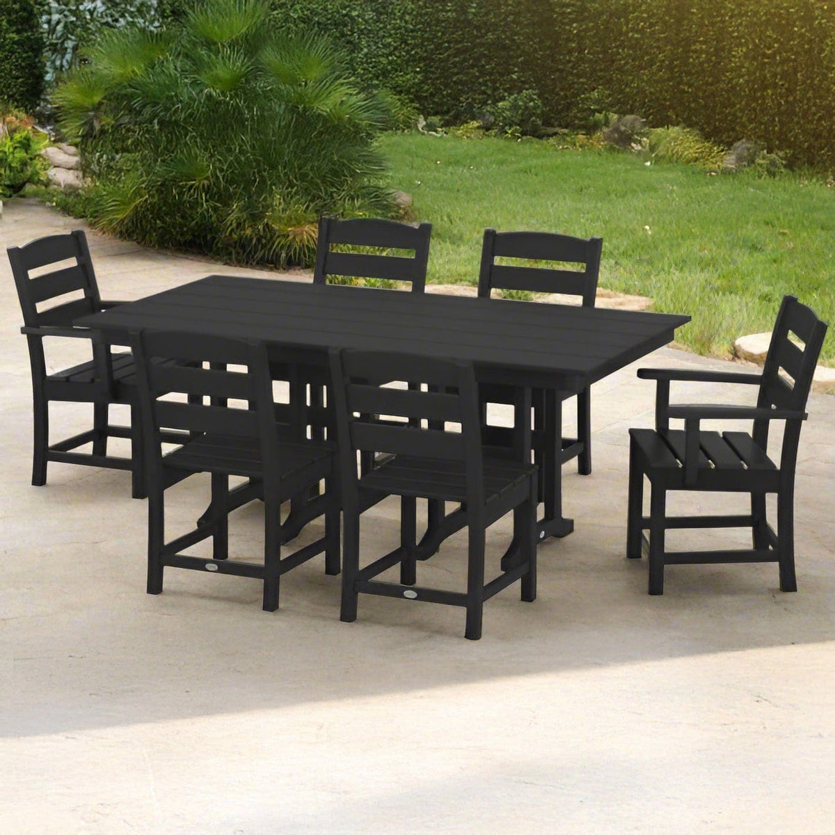 POLYWOOD® Dining Set - Lakeside 7-Piece Farmhouse - PWS516-1