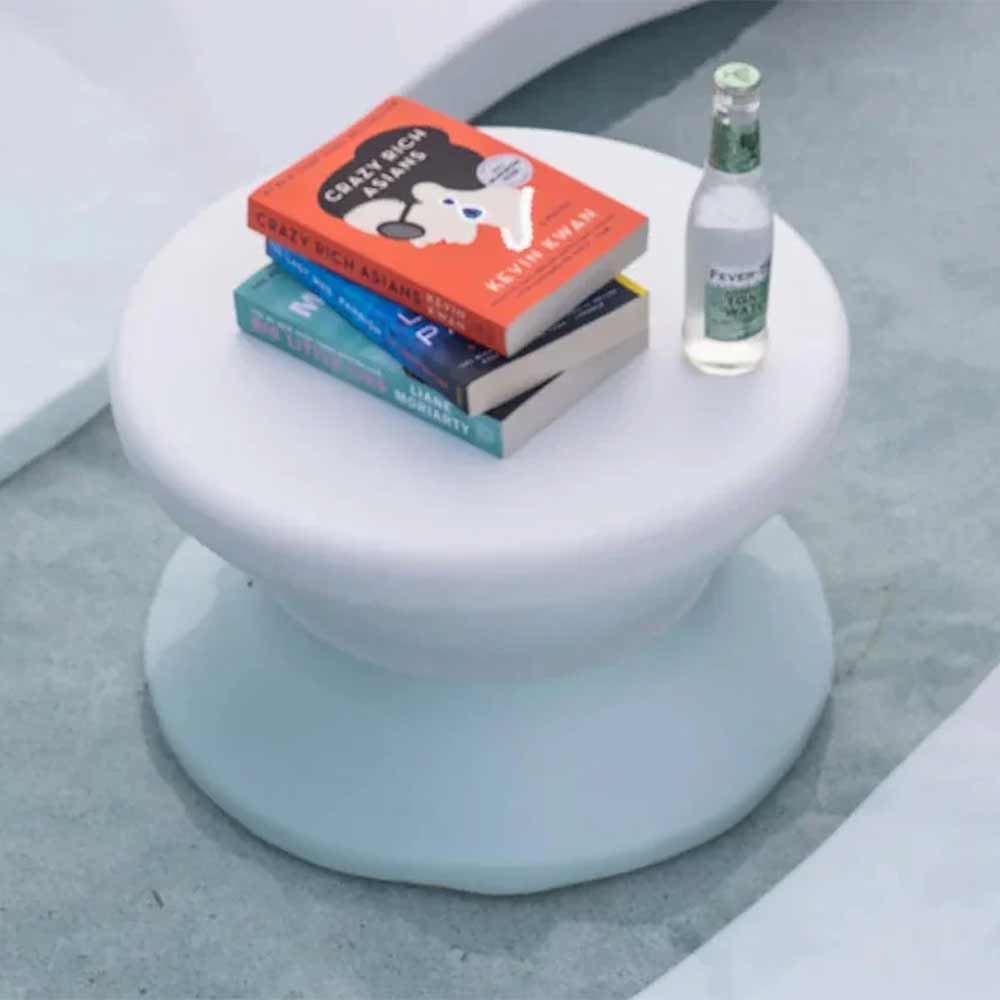 Ledge Lounger Signature Standard Side Table w/ Umbrella Hole - In Pool Furniture