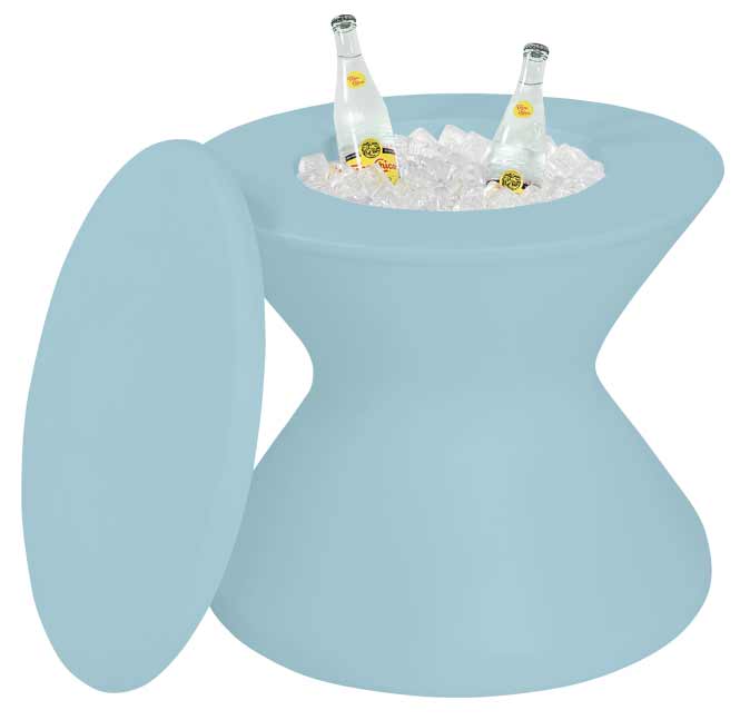 Ledge Lounger - Signature Tall Ice Bin Side Table - In Pool Furniture