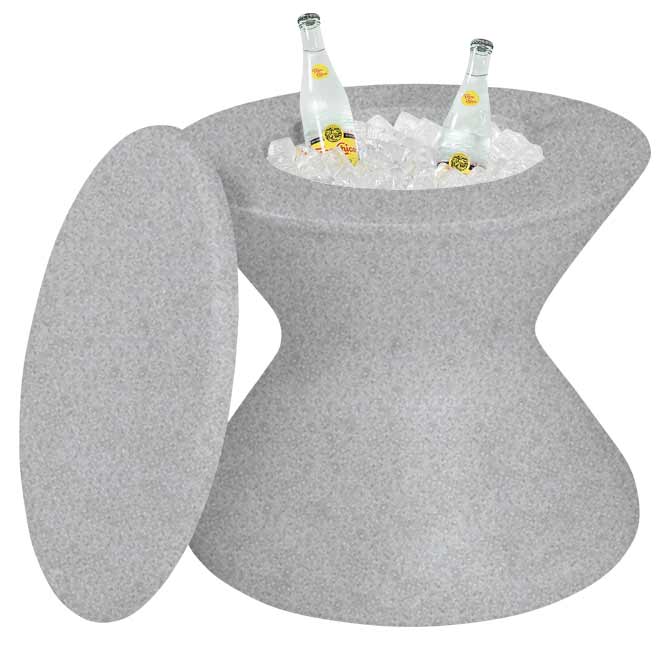 Ledge Lounger - Signature Tall Ice Bin Side Table - In Pool Furniture