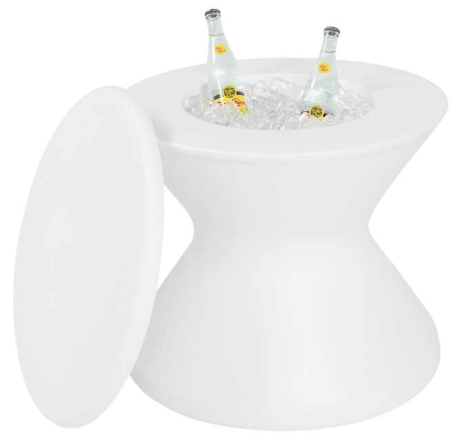 Ledge Lounger Signature Tall Ice Bin Side Table - In Pool Furniture Pool Furniture Ledge Lounger