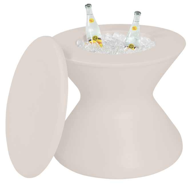 Ledge Lounger Signature Tall Ice Bin Side Table - In Pool Furniture Pool Furniture Ledge Lounger