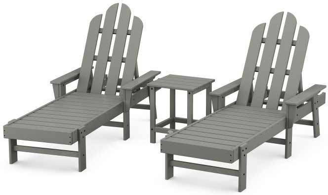 POLYWOOD® Long Island Chaise 3-Piece Set - PWS187-1 Chaise POLYWOOD®