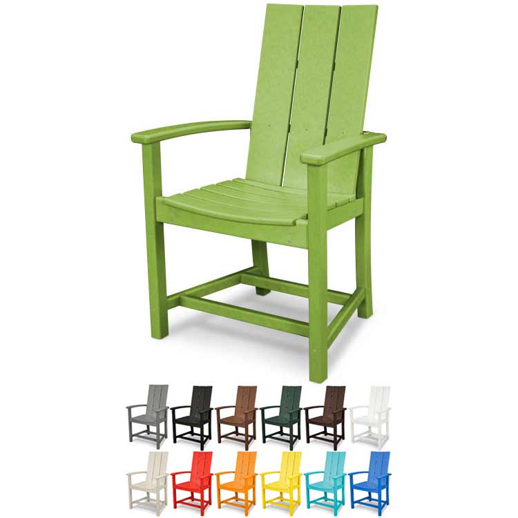 POLYWOOD® Modern Adirondack Dining Chair - MLD200 Chair POLYWOOD®