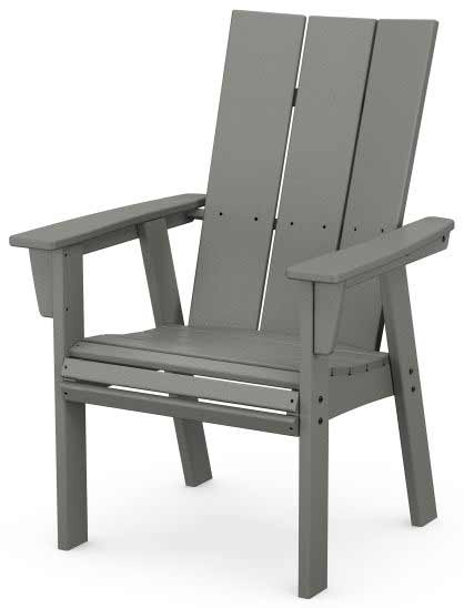 POLYWOOD® Modern Curveback Adirondack Dining Chair - ADD620