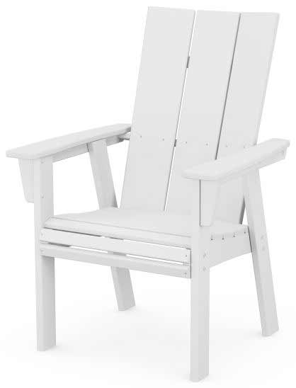 POLYWOOD® Modern Curveback Adirondack Dining Chair - ADD620