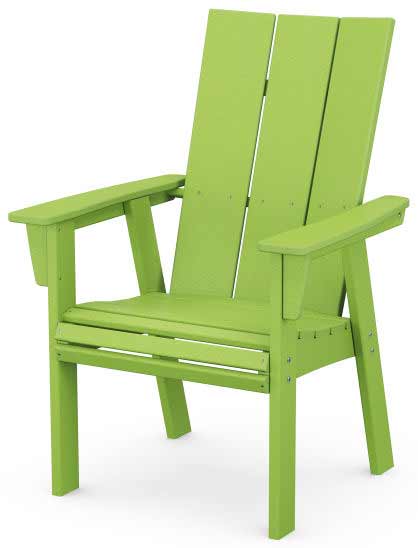 POLYWOOD® Modern Curveback Adirondack Dining Chair - ADD620