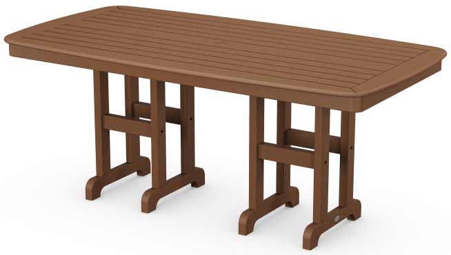 POLYWOOD® Nautical 37&quot; x 72&quot; Dining Table - NCT3772