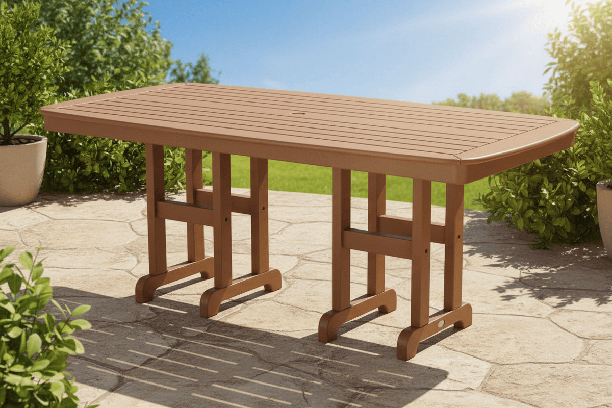 POLYWOOD® Nautical 37" x 72" Dining Table - NCT3772