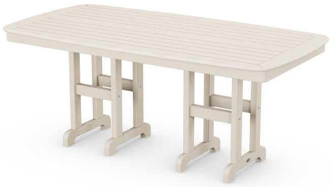 POLYWOOD® Nautical 37&quot; x 72&quot; Dining Table - NCT3772