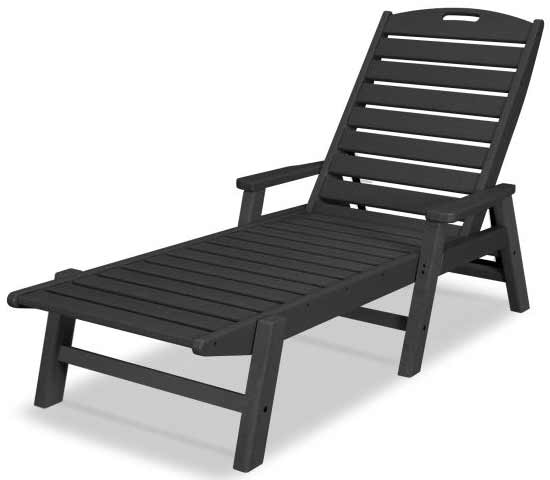 POLYWOOD® Nautical Chaise with Arms - NCC2280