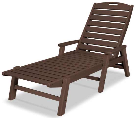 POLYWOOD® Nautical Chaise with Arms - NCC2280