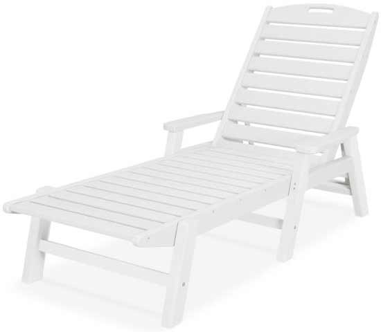 POLYWOOD® Nautical Chaise with Arms - NCC2280