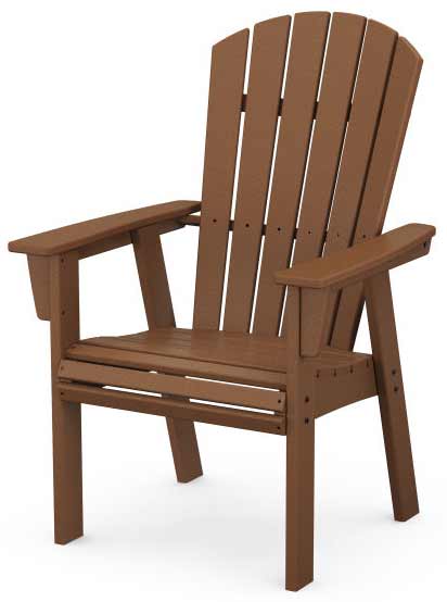 POLYWOOD® Nautical Curveback Adirondack Dining Chair - ADD610