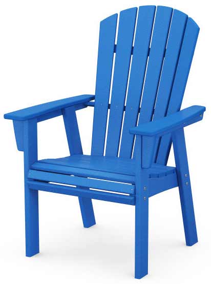 POLYWOOD® Nautical Curveback Adirondack Dining Chair - ADD610