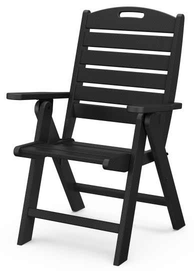 POLYWOOD® Nautical Folding Highback Chair - NCH38