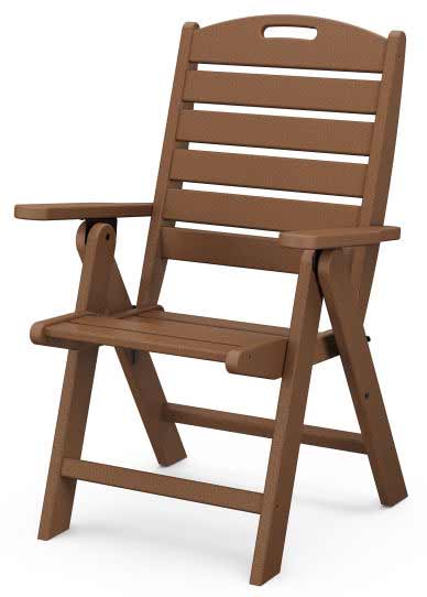 POLYWOOD® Nautical Folding Highback Chair - NCH38