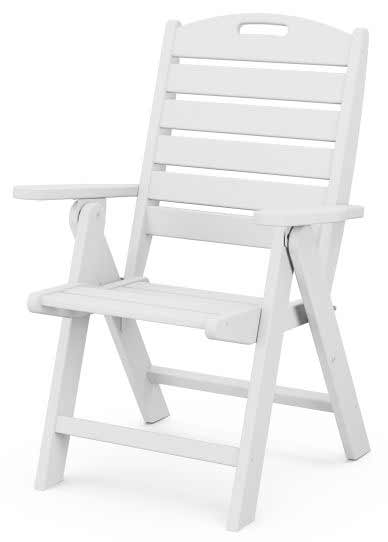 POLYWOOD® Nautical Folding Highback Chair - NCH38