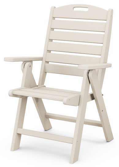 POLYWOOD® Nautical Folding Highback Chair - NCH38