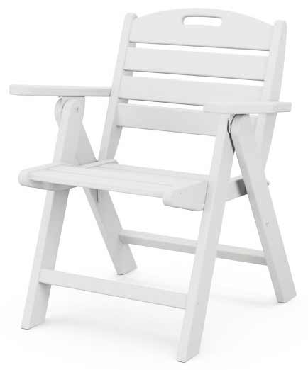 POLYWOOD® Nautical Folding Lowback Chair - NCL32