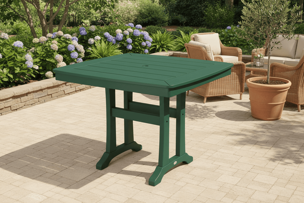 POLYWOOD® Nautical Trestle 37" Dining Table - PL81-T2L1