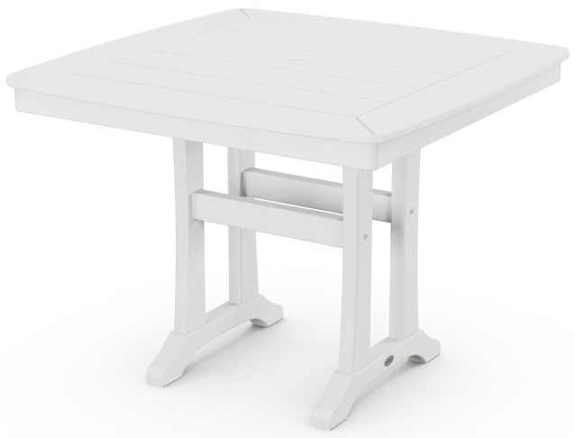 POLYWOOD® Nautical Trestle 37&quot; Dining Table - PL81-T2L1