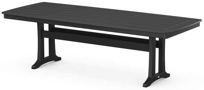 POLYWOOD® Nautical Trestle 39&quot; x 97&quot; Dining Table - PL84-T2L1