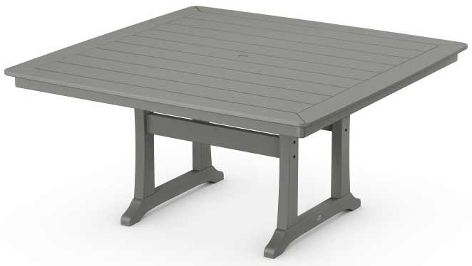 POLYWOOD® Nautical Trestle 59&quot; Dining Table - PL85-T2L1