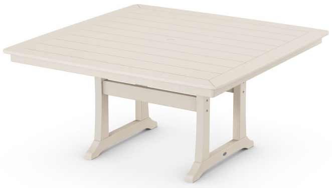 POLYWOOD® Nautical Trestle 59&quot; Dining Table - PL85-T2L1