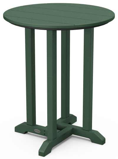 POLYWOOD® 24" Round Farmhouse Bistro Table - RT124 Table POLYWOOD®