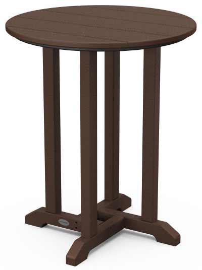 POLYWOOD® 24" Round Farmhouse Bistro Table - RT124 Table POLYWOOD®